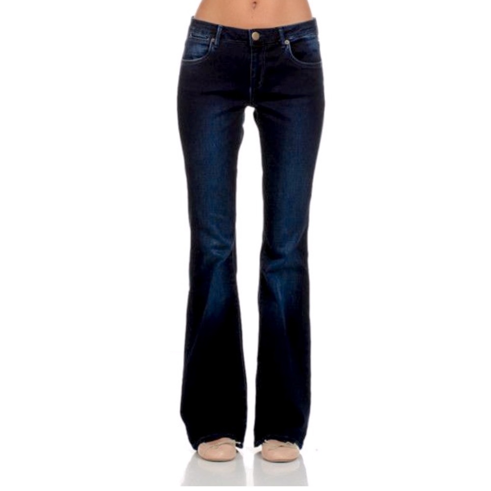 NAF NAF France Flare Low Rise Dark Jeans 40EU/8US